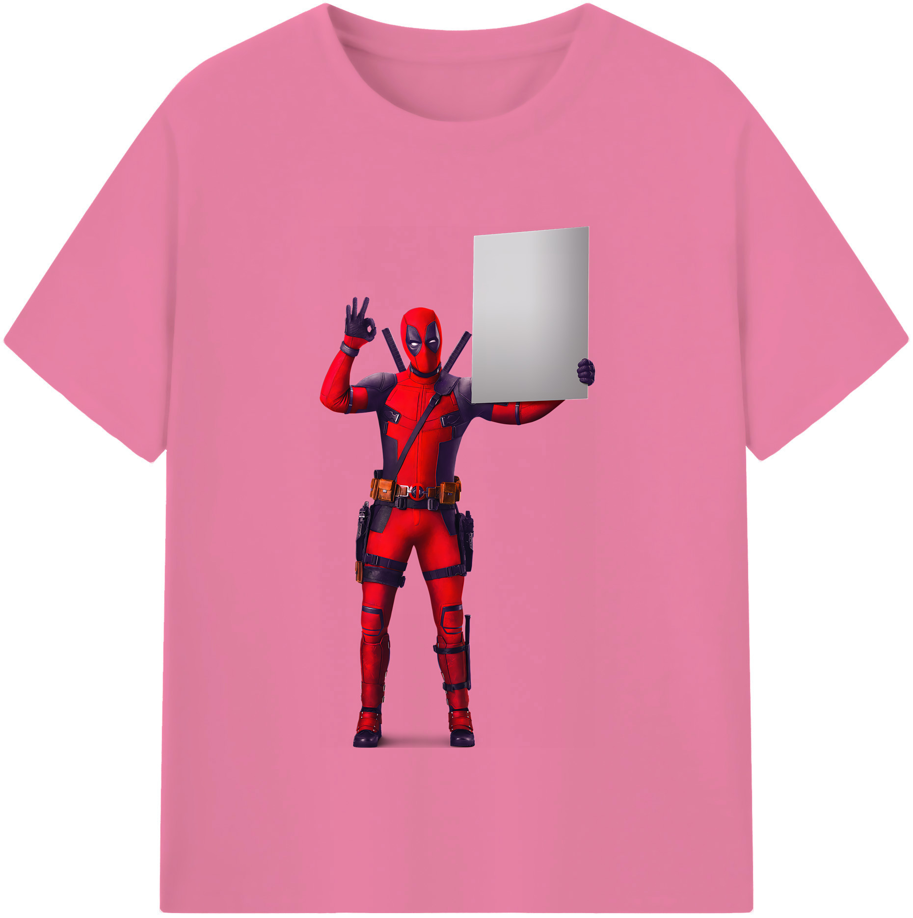 （画像用） Deadpool デッドプール 綿100％半袖Tシャツ（フロントプリント）